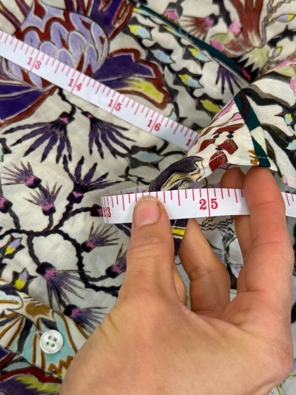 Maria Cher Cotton Silk Voile Floral Peasant Blouse XS Boho Luxe - Picture 10 of 10